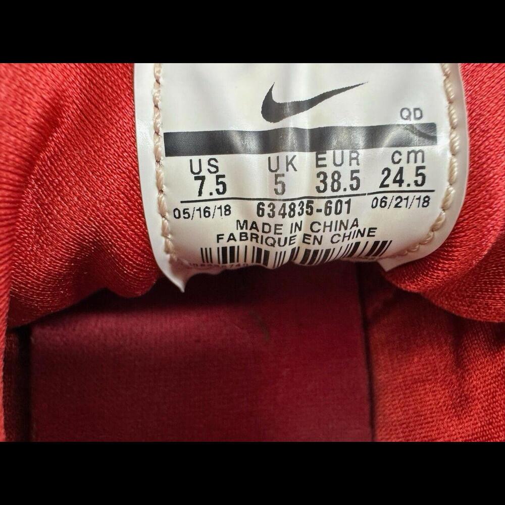 Nike Air Huarache Triple Red Men Size 7.5 Sneakers Shoes 318429-660 Run Premium - Picture 4 of 5
